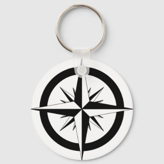 Compass Rose Key Ring