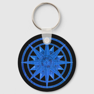 Compass Rose Key Ring