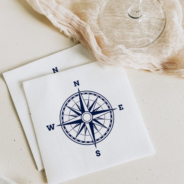 Compass Rose Nautical Style Napkin (Creator Uploaded)
