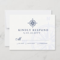 Compass Rose | Nautical Wedding RSVP
