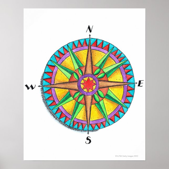 Compass Rose Poster (Front)