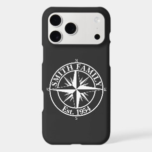 Compass star monogram personalizable emblem