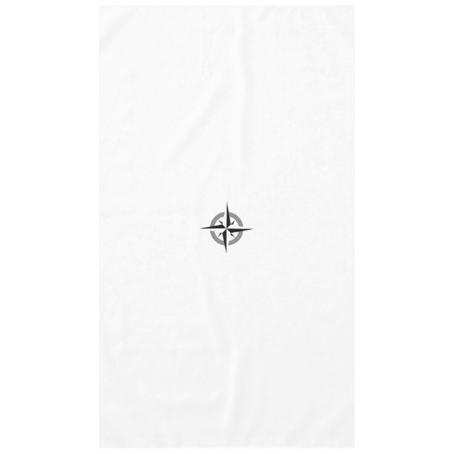 Compass White Tablecloth (Front)