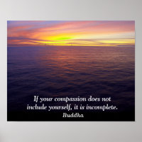 Compassion - Buddha quote - art print