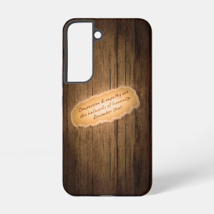 Compassion & Empathy are the Hallmarks of Humanity Samsung Galaxy Case