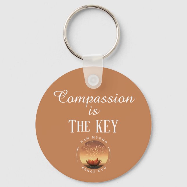 Compassion is the Key - SGI Buddhist Key Ring (Back)
