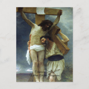 Compassion of Christ Bouguereau Postcard