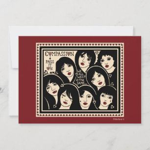 Compassion Pass It On_7"x5" Flat Card