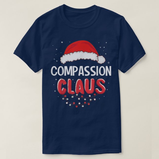 Compassion Santa Claus Christmas Matching Costume  T-Shirt (Design Front)