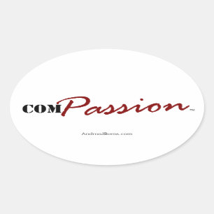 ComPASSION (Sticker) Oval Sticker