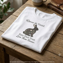 Compassionate Black Floral Rabbit Rescue Bunny Mum