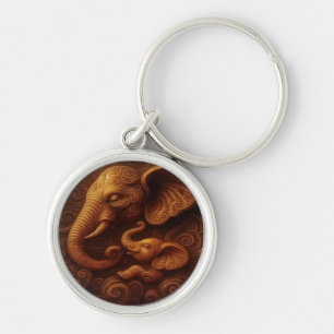 Compassionate Elephants Keychain