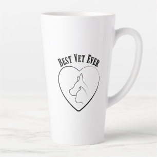 Compassionate Veterinary Doctor Animal Care Design Latte Mug