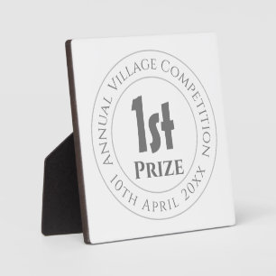 Competition 1st Prize Trophy Award Plaque