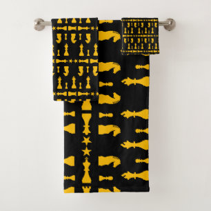 Competitive Chess Players Bath Towel Set