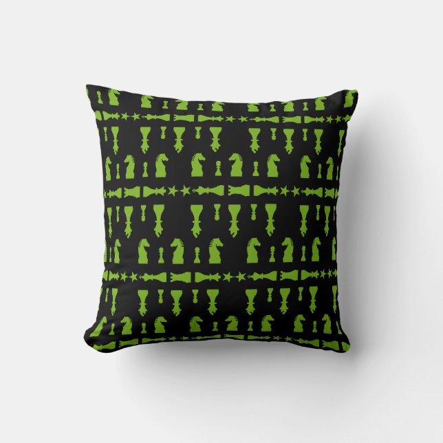 Competitive Chess Players Cushion (Front)