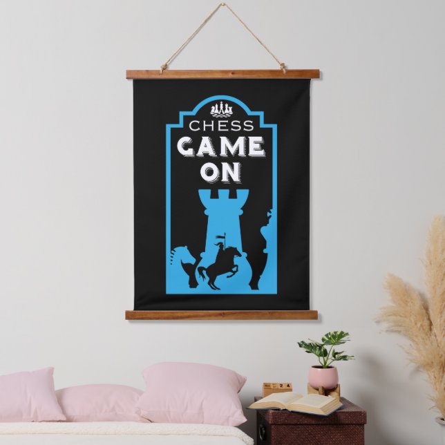 Competitive Chess Players Hanging Tapestry (Bedroom)