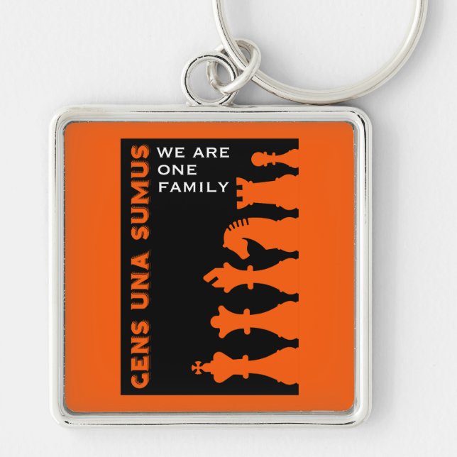 Competitive Chess Players Key Ring (Front)