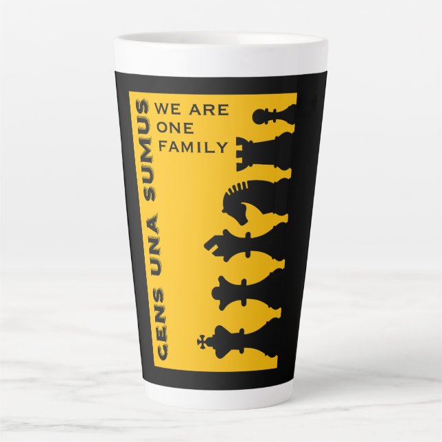 Competitive Chess Players Latte Mug (Front)
