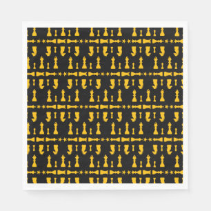Competitive Chess Players Napkin