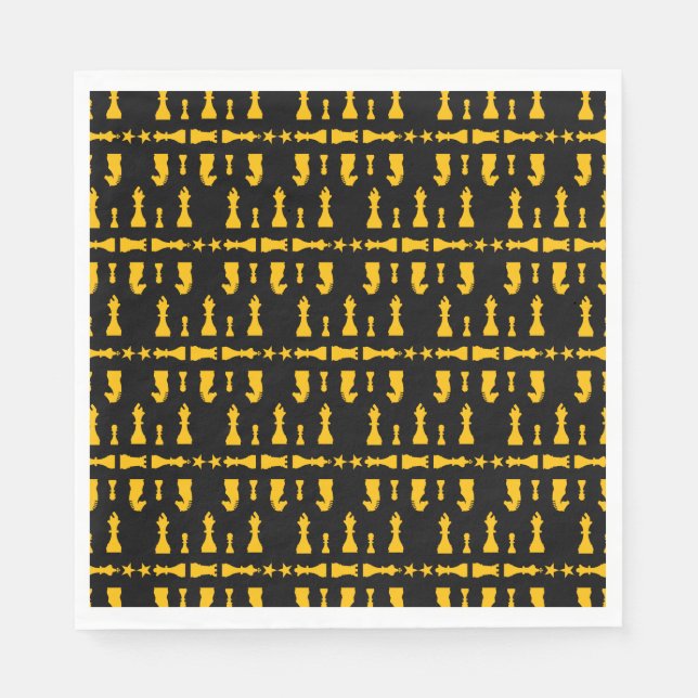 Competitive Chess Players Napkin (Front)