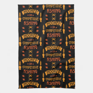 Competitive Fishing Gifts Tea Towel