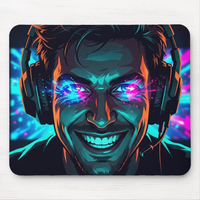 Competitive FPS Gaming Cinematic Headshot Mouse Pad (Front)