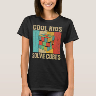 Competitive Puzzle Cube Cool Kids Solve Cubes Spee T-Shirt