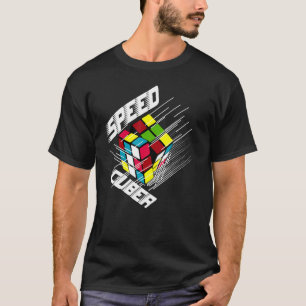 Competitive Puzzle Cube Speed Cuber Hobby 80's Vin T-Shirt