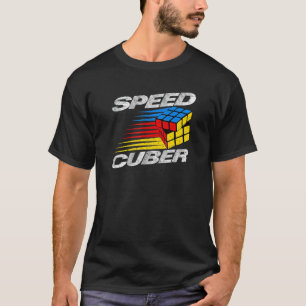 Competitive Puzzle Cube Speed Cuber Hobby 80's Vin T-Shirt