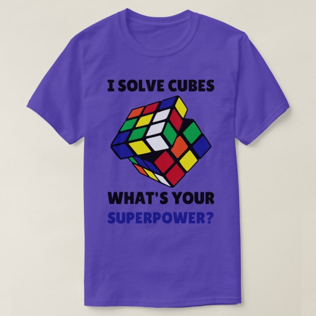 Competitive Speed Cuber I Solve Cubes Whats Your S T-Shirt (Design Front)