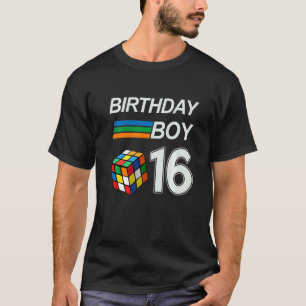 Competitive Speed Cubing 16 Years Old Birthday For T-Shirt
