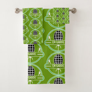 Competitive Sword Fencing Bath Towel Set