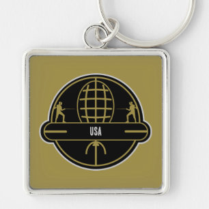 Competitive Sword Fencing Key Ring