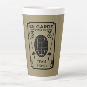 Competitive Sword Fencing Latte Mug