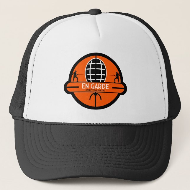 Competitive Sword Fencing Trucker Hat (Front)