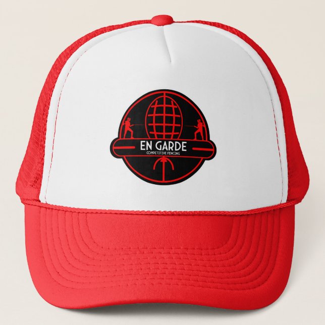 Competitive Sword Fencing Trucker Hat (Front)