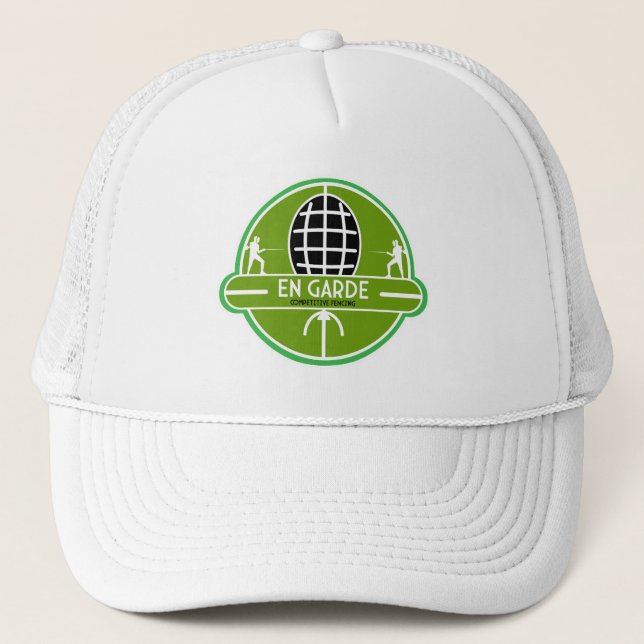 Competitive Sword Fencing Trucker Hat (Front)