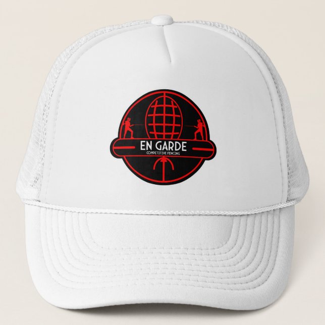 Competitive Sword Fencing Trucker Hat (Front)