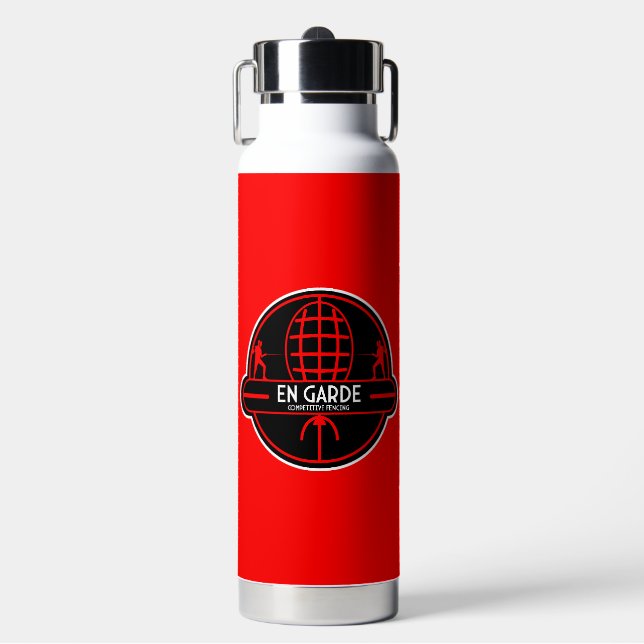Competitive Sword Fencing Water Bottle (Front)
