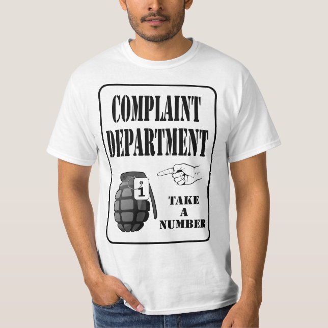 Complaint Department T-shirt (Front)