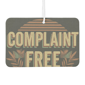Complaint free car air freshener