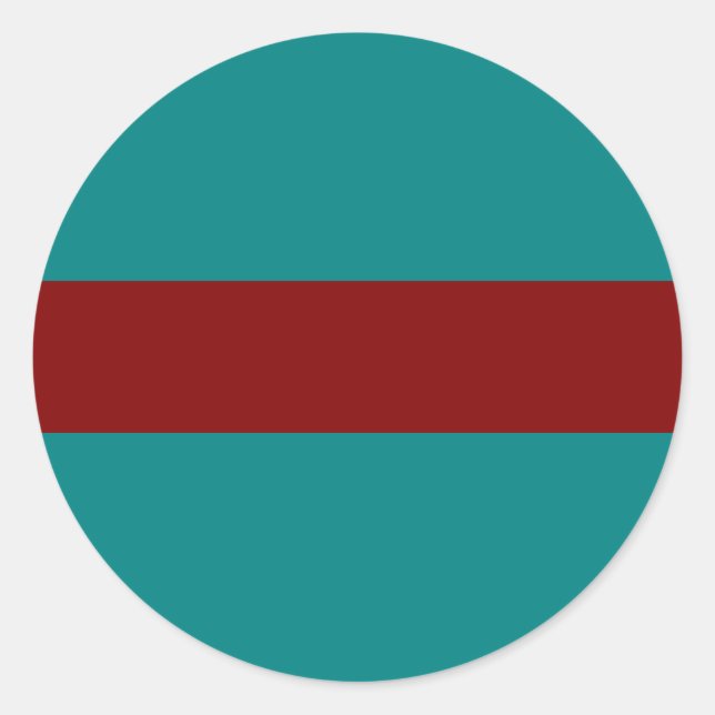 Complementary Two Colour Combination / Mix Classic Round Sticker (Front)