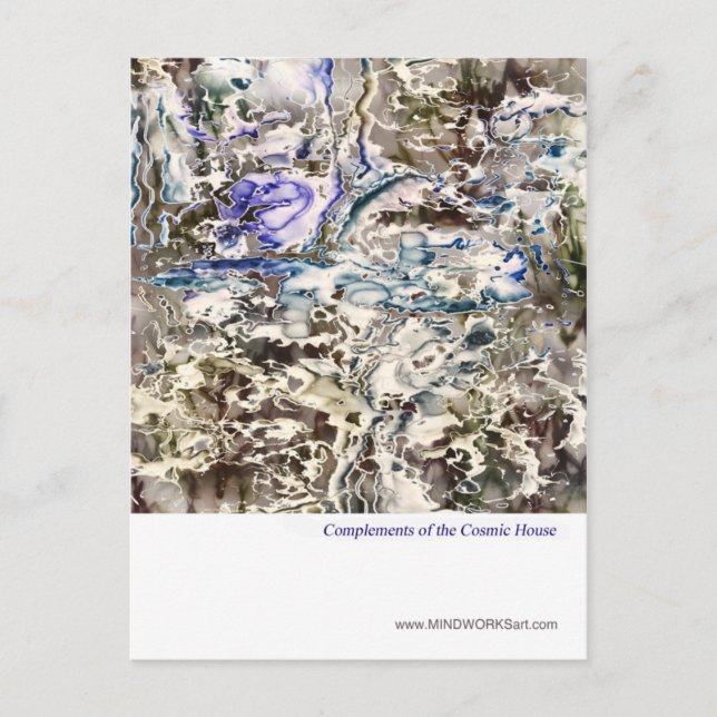 Complements of the Cosmic House Postcard (Front)