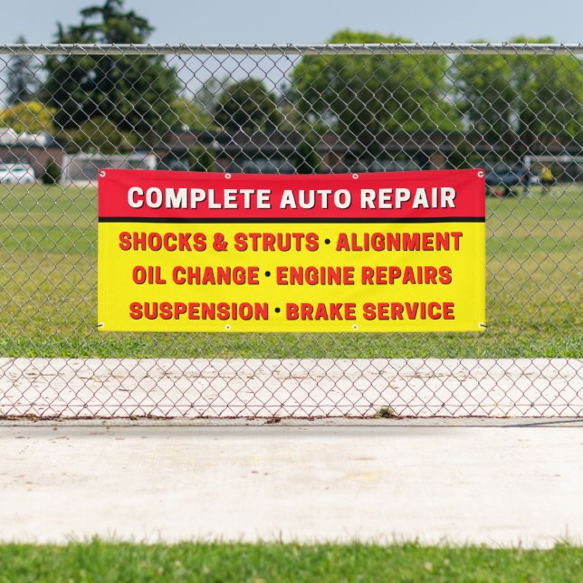 Complete Auto Repair Suspension Brakes Engine Banner (Insitu)