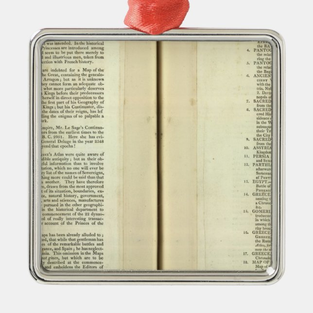 Complete Genealogical, Historical, Chronological Metal Tree Decoration (Front)