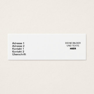 Complete narrow business cards