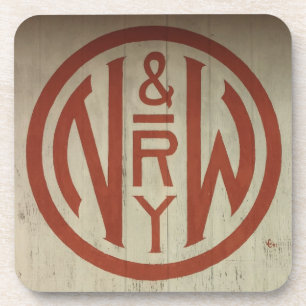 Complete Set Of 6 Norfolk And Western Railway Logo Coaster