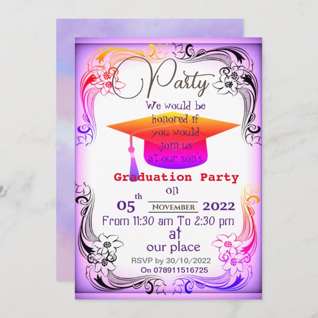 Complete the Degree   Invitation (Front/Back)