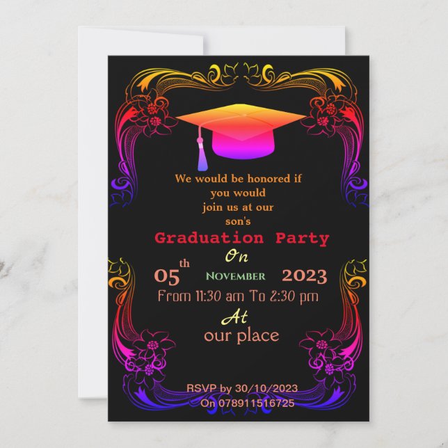 Complete the Degree   Invitation (Front)